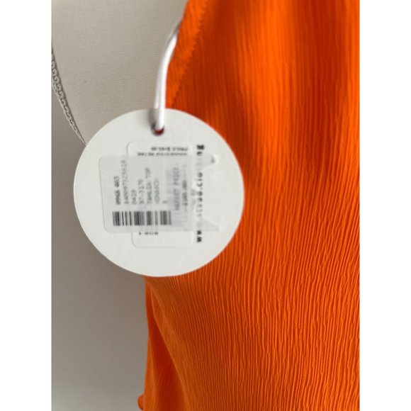 STAUD Orange Ruched Halter Top - Picture 3 of 4